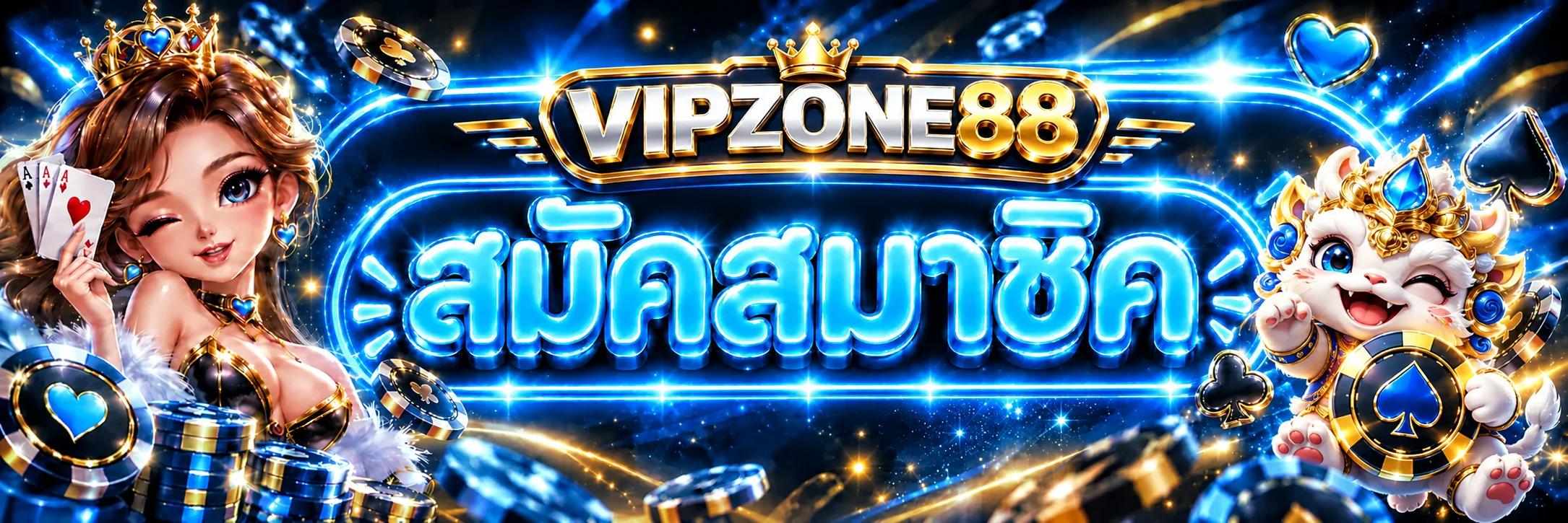 แบนเนอร์ VIPZONE88 เข้าสู่ระบบและจัดการบัญชี